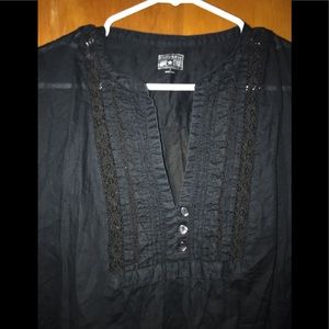Converse Black semi sheer shirt.
